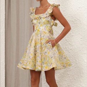 Zimmermann harmony frilled mini Dress